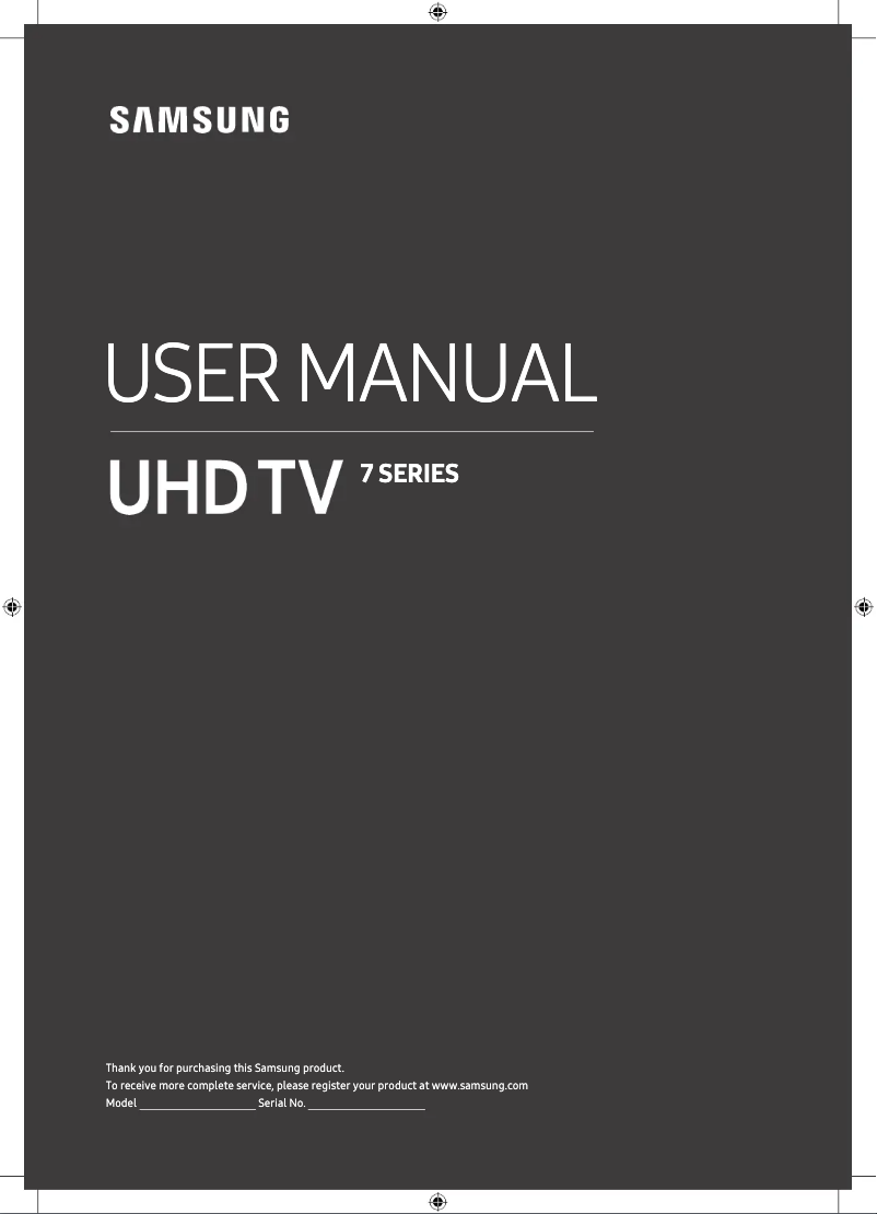 Page n°1 - Manuel utilisateur Samsung UE58RU7175U