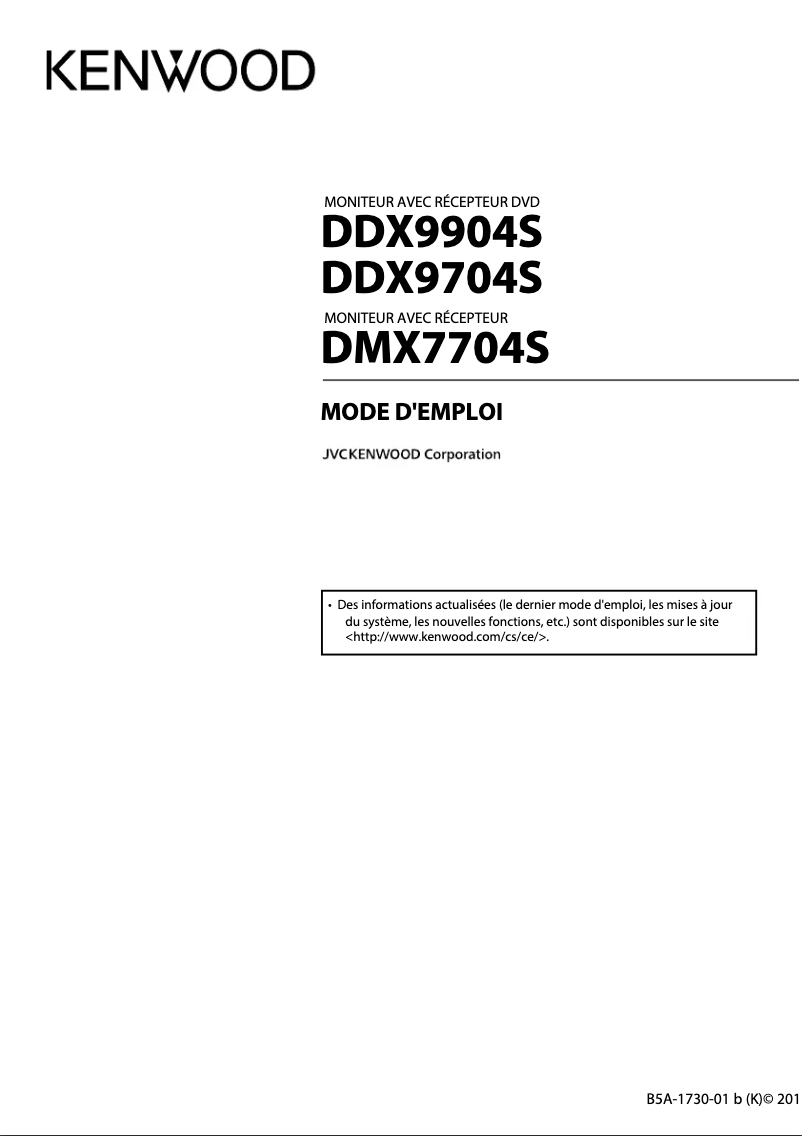 Imagen de la primera página del manual del dispositivo DDX9704S