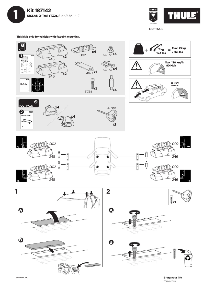 Image de la première page du manuel de l'appareil Kit 187142