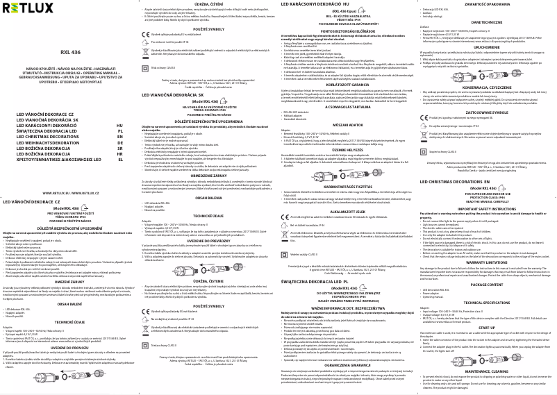 Page n°1 - Manuel utilisateur Retlux RXL 436