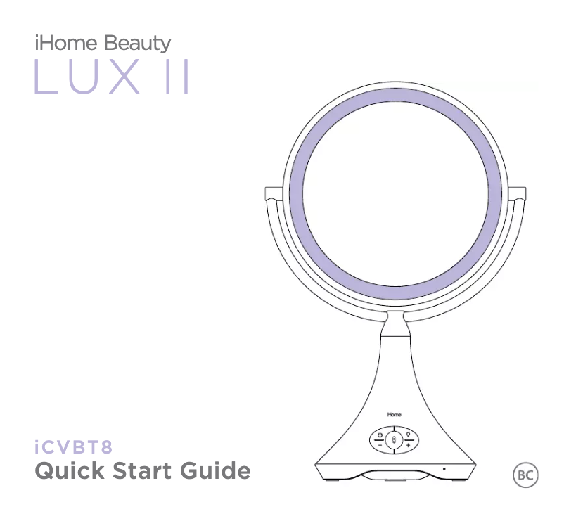 Página 1 del manual Manual de usuario iHome LUX II iCVBT8