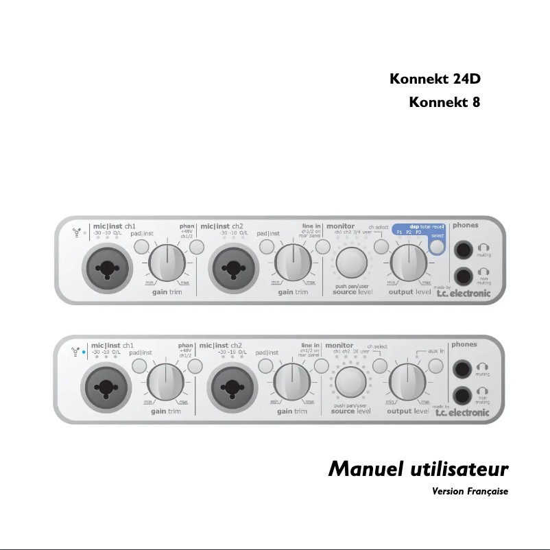 Image de la première page du manuel de l'appareil Konnekt 8