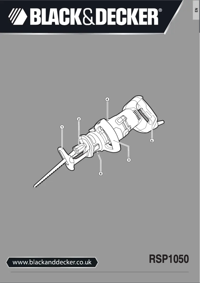 Page 1 de la notice Manuel utilisateur Black & Decker RSP1050