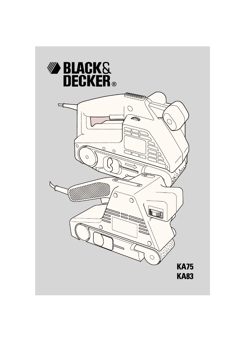 Page n°1 - Manuel utilisateur Black & Decker KA83E