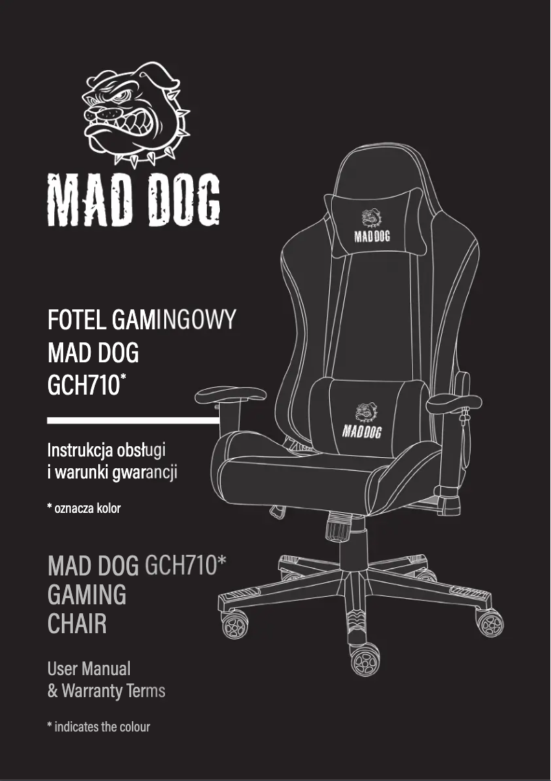 Page n°1 - Manuel utilisateur Mad Dog GCH710