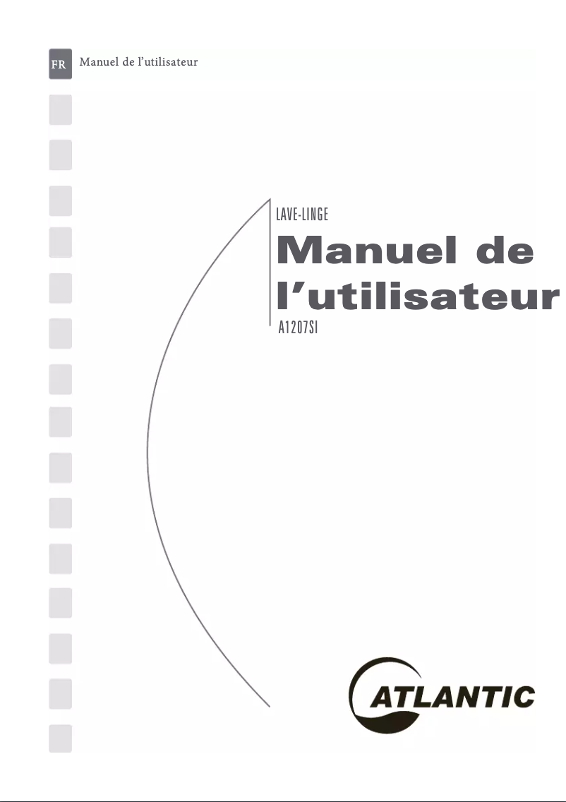 Image de la première page du manuel de l'appareil A1207B