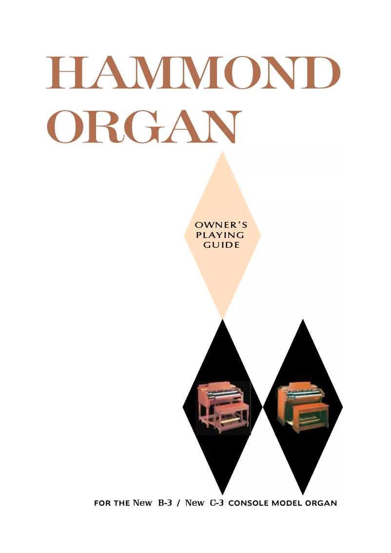 Page 1 de la notice Manuel utilisateur Hammond New B-3