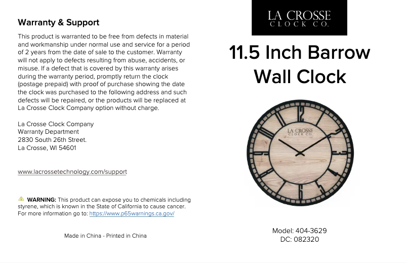 Image de la première page du manuel de l'appareil 404-3629