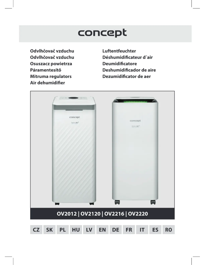 Page 1 de la notice Manuel utilisateur Concept Perfect Air Smart OV2220