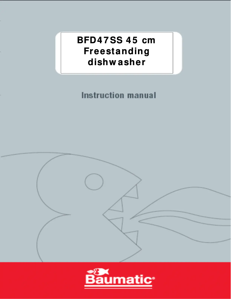 Page n°1 - Manuel utilisateur Baumatic BFD47SS