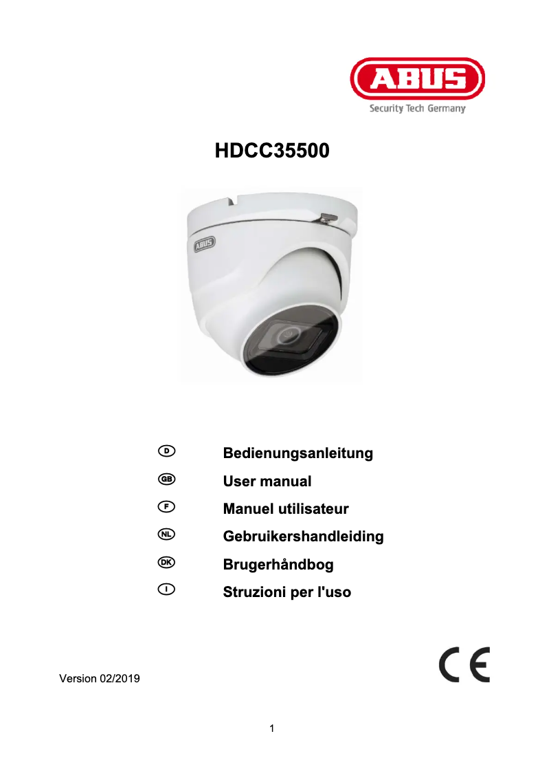 Image de la première page du manuel de l'appareil HDCC35500