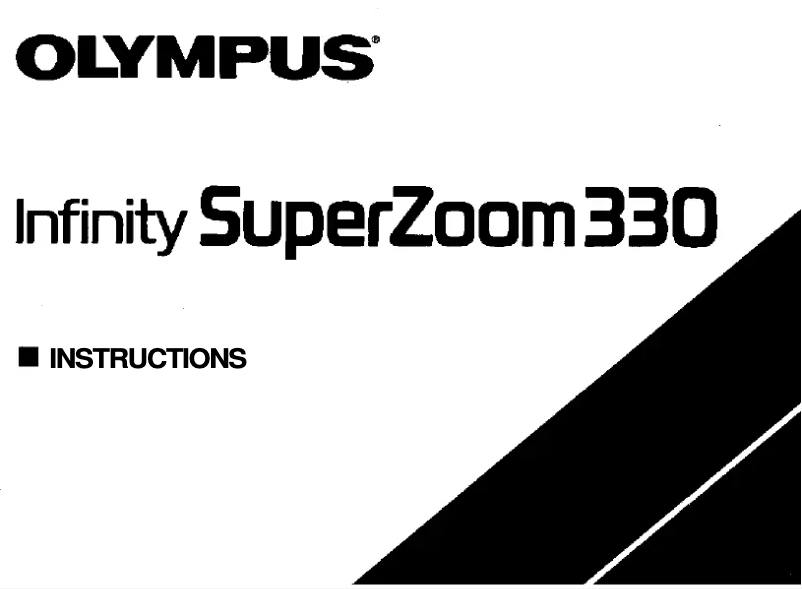 Image de la première page du manuel de l'appareil Infinity Super Zoom 330