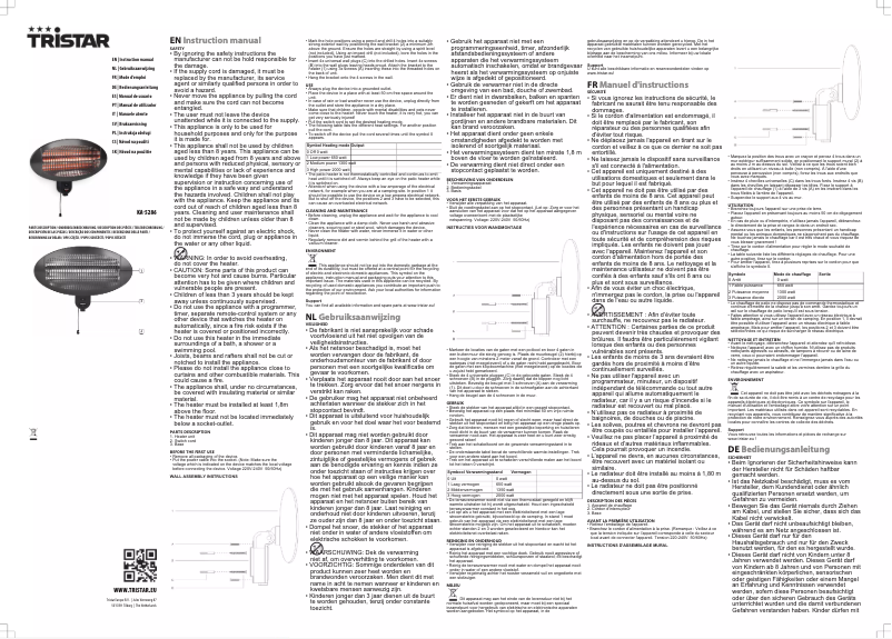 Image de la première page du manuel de l'appareil KA-5286