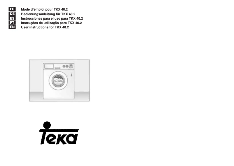 Image de la première page du manuel de l'appareil TKX 40.2