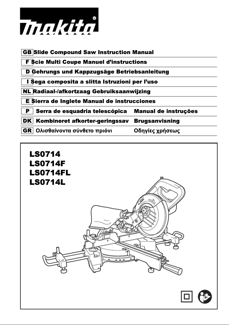 Page 1 de la notice Manuel utilisateur Makita LS0714F