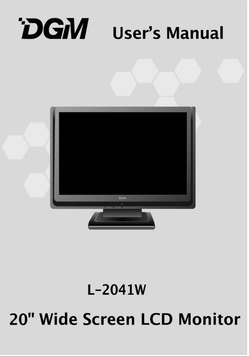 Page n°1 - Manuel utilisateur DGM L-2041W