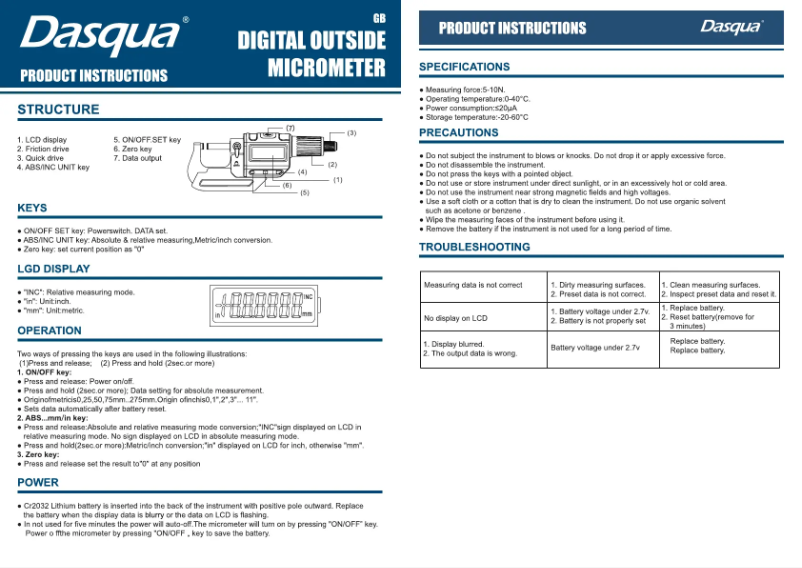 Image de la première page du manuel de l'appareil SB-037