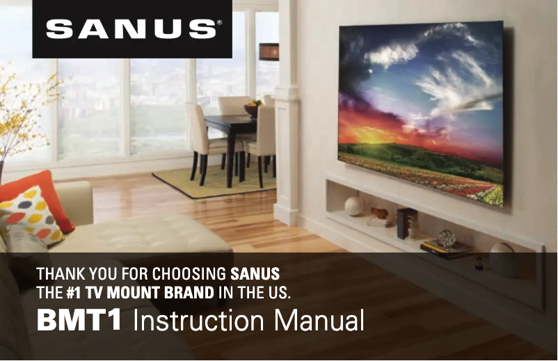 Page 1 de la notice Manuel utilisateur Sanus BMT1