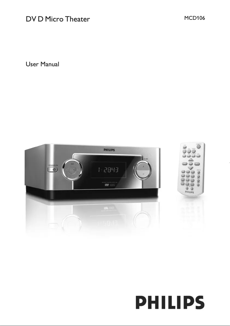 Página 1 del manual Manual de usuario Philips MCD106