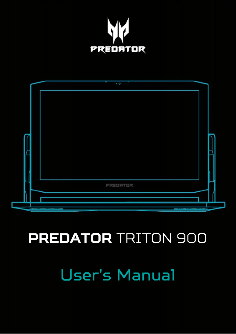 Page n°1 - Manuel utilisateur Acer Predator Triton 900