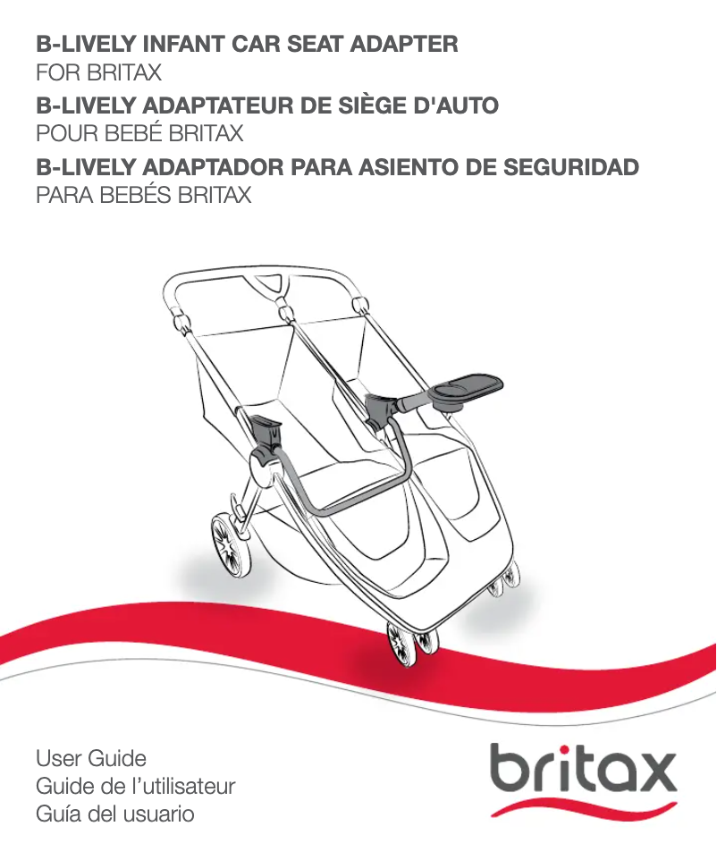 Page 1 de la notice Manuel utilisateur Britax B-Lively Double Adapter