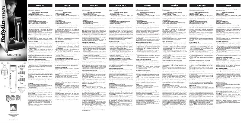 Image de la première page du manuel de l'appareil Multi-6 E823E