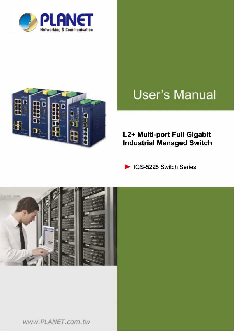 Image de la première page du manuel de l'appareil IGS-5225-8P4S