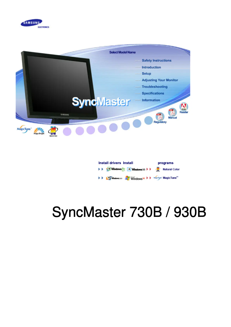 Page 1 de la notice Manuel utilisateur Samsung 930BF