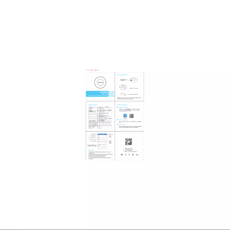 Page 1 de la notice Manuel utilisateur Inkbird IBS-TH1