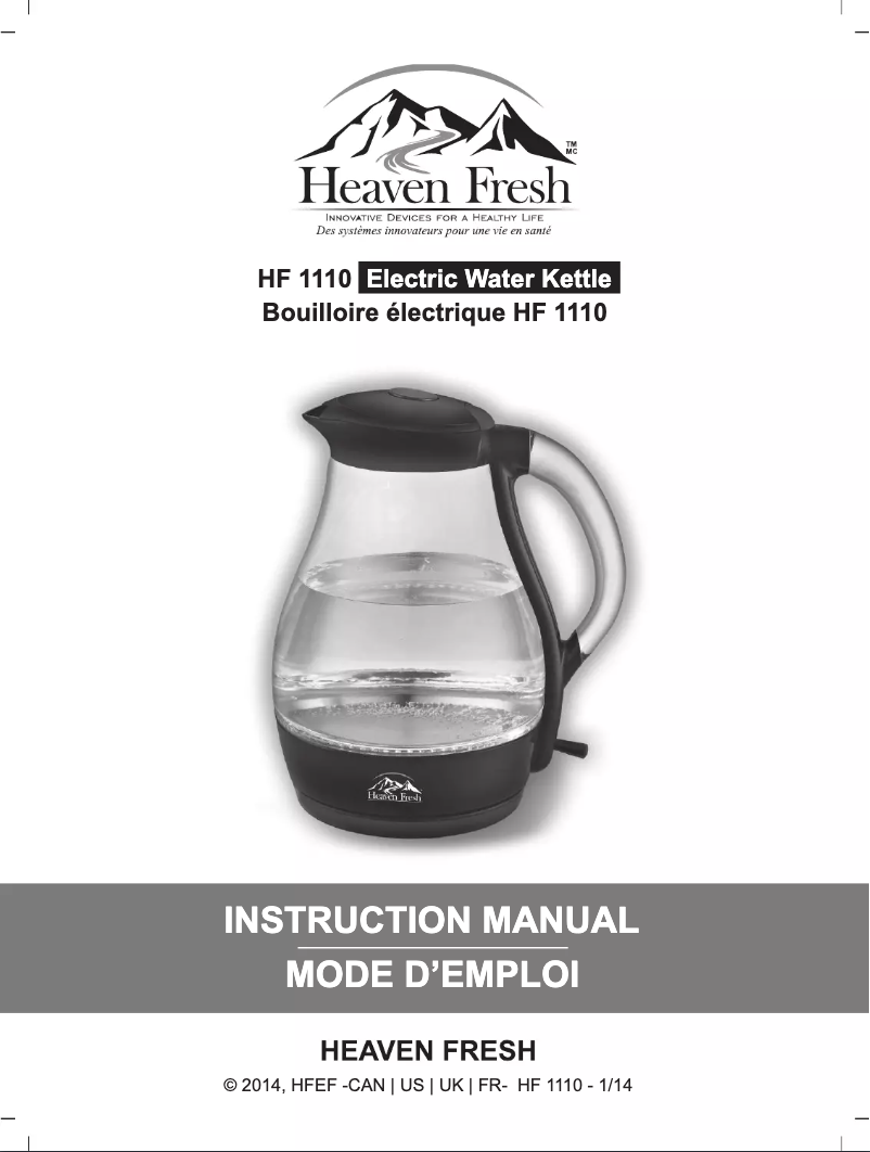 Page n°1 - Manuel utilisateur Heaven Fresh HF 1110