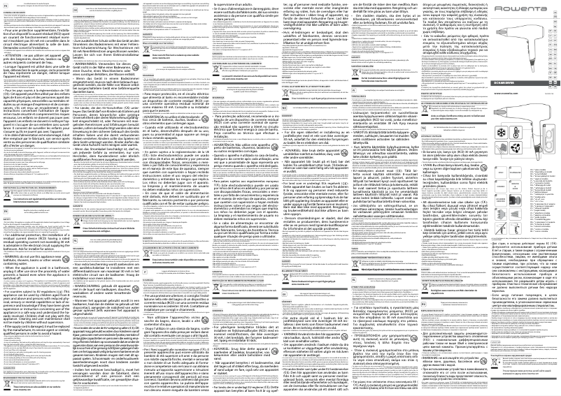 Page n°1 - Manuel utilisateur Rowenta Studio Dry CV5830