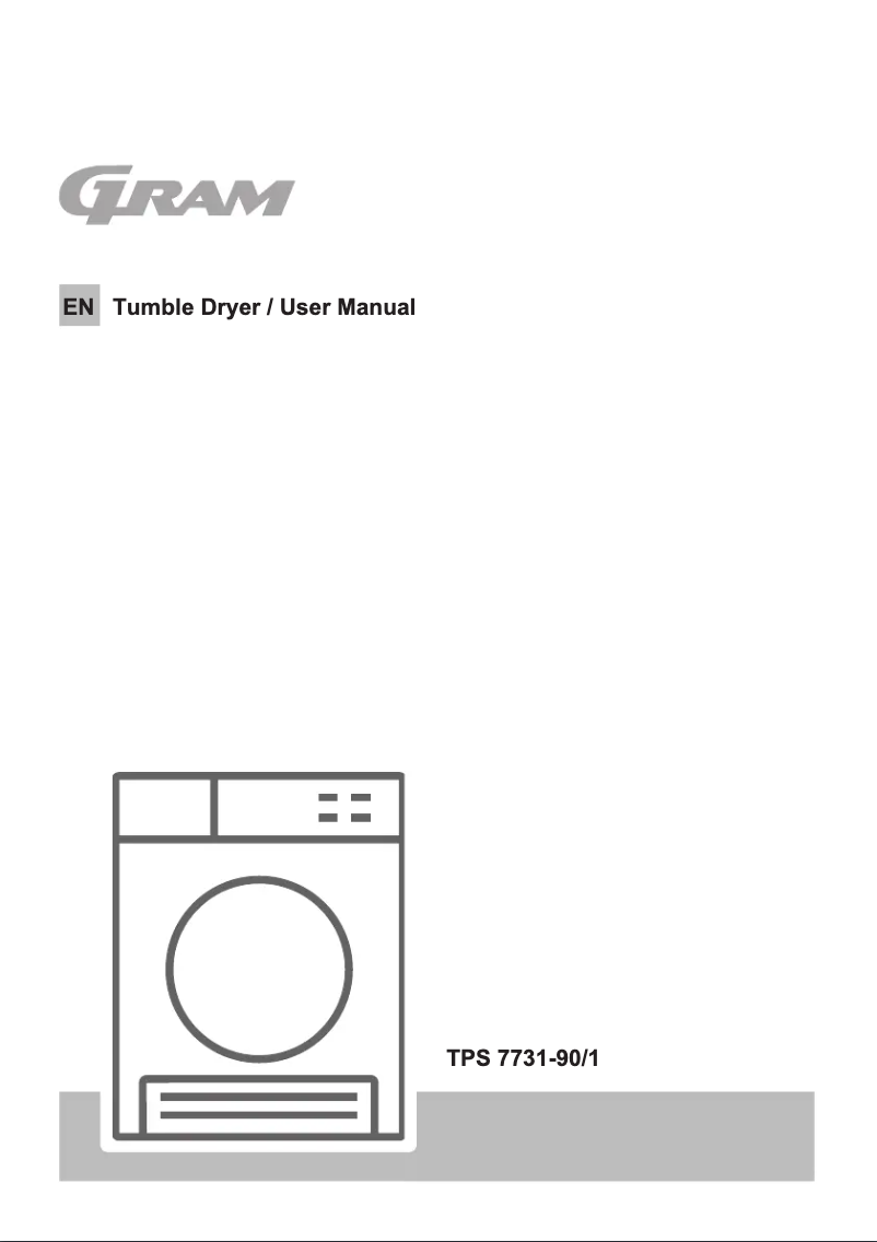 Page n°1 - Manuel utilisateur Gram TPS 7731-90/1