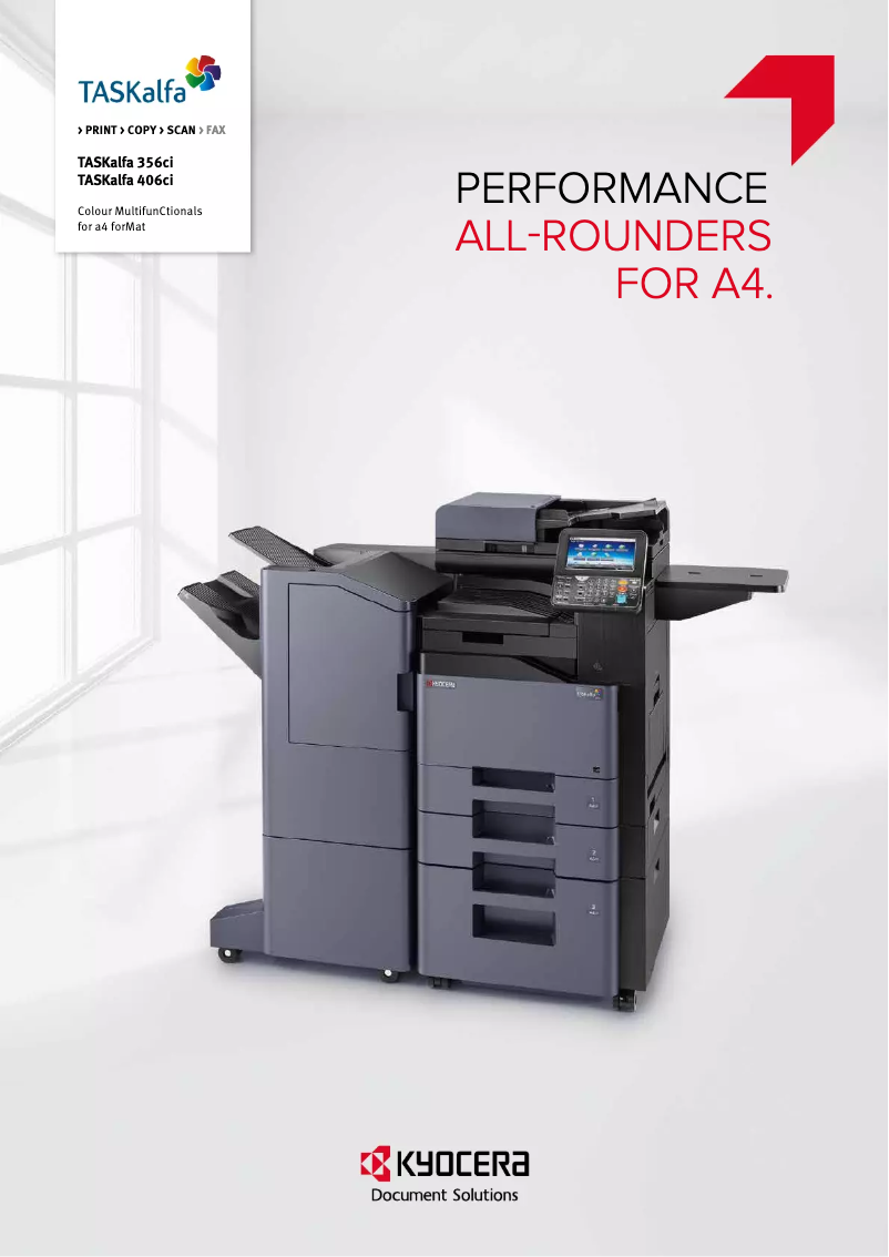 Page n°1 - Brochure Kyocera TASKalfa 356ci
