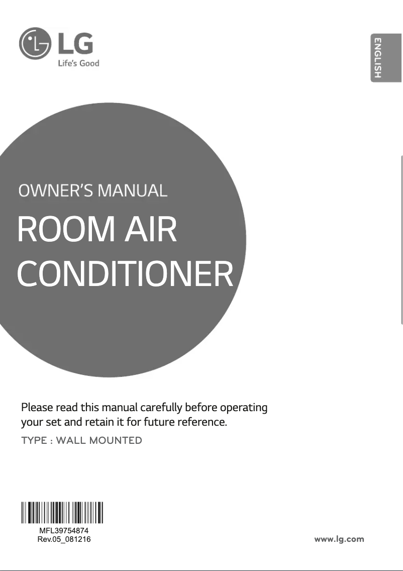 Página 1 del manual Manual de usuario LG JSUQ12CPXD