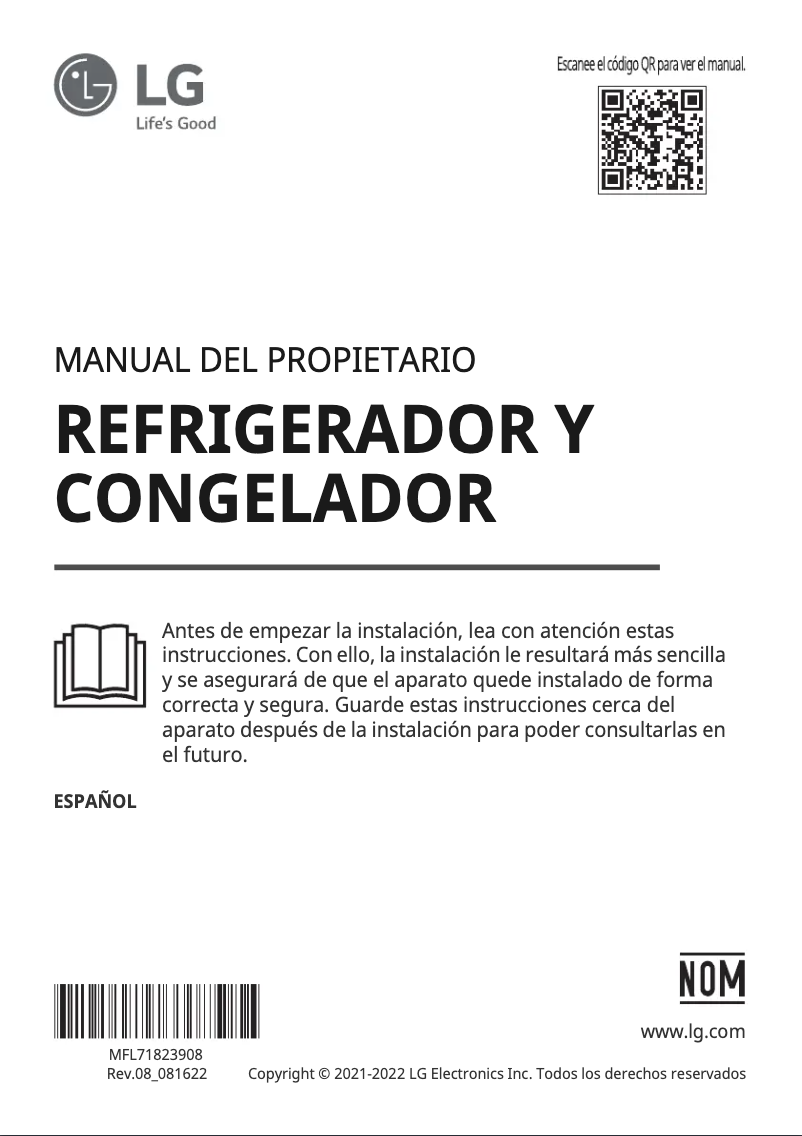 Page n°1 - Manuel utilisateur LG VS27XCS