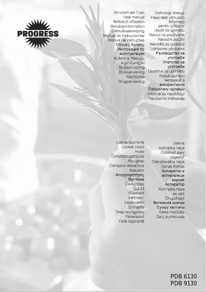 Page n°1 - Manuel utilisateur Progress PDB9130E