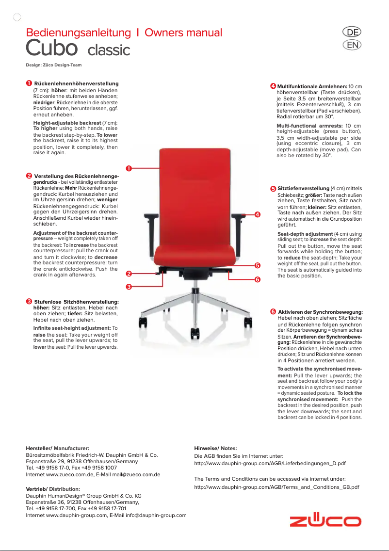 Image de la première page du manuel de l'appareil Cubo Classic