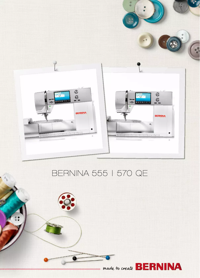 Page n°1 - Manuel utilisateur Bernina 555