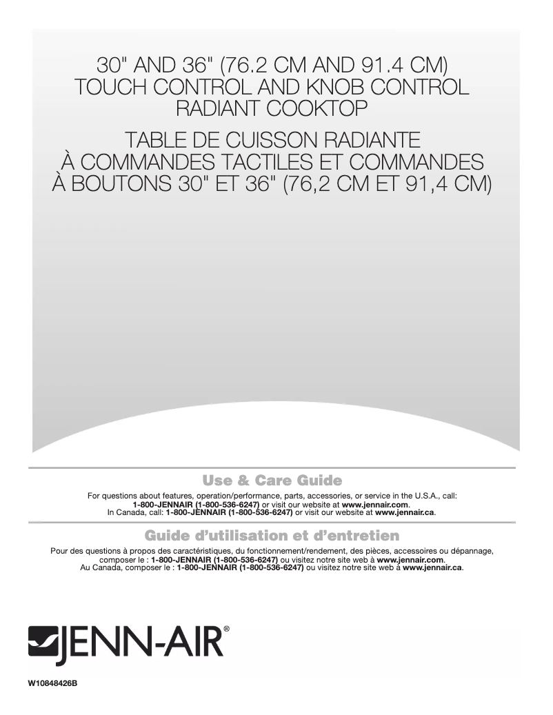 Page 1 de la notice Manuel utilisateur JennAir JED3536GB