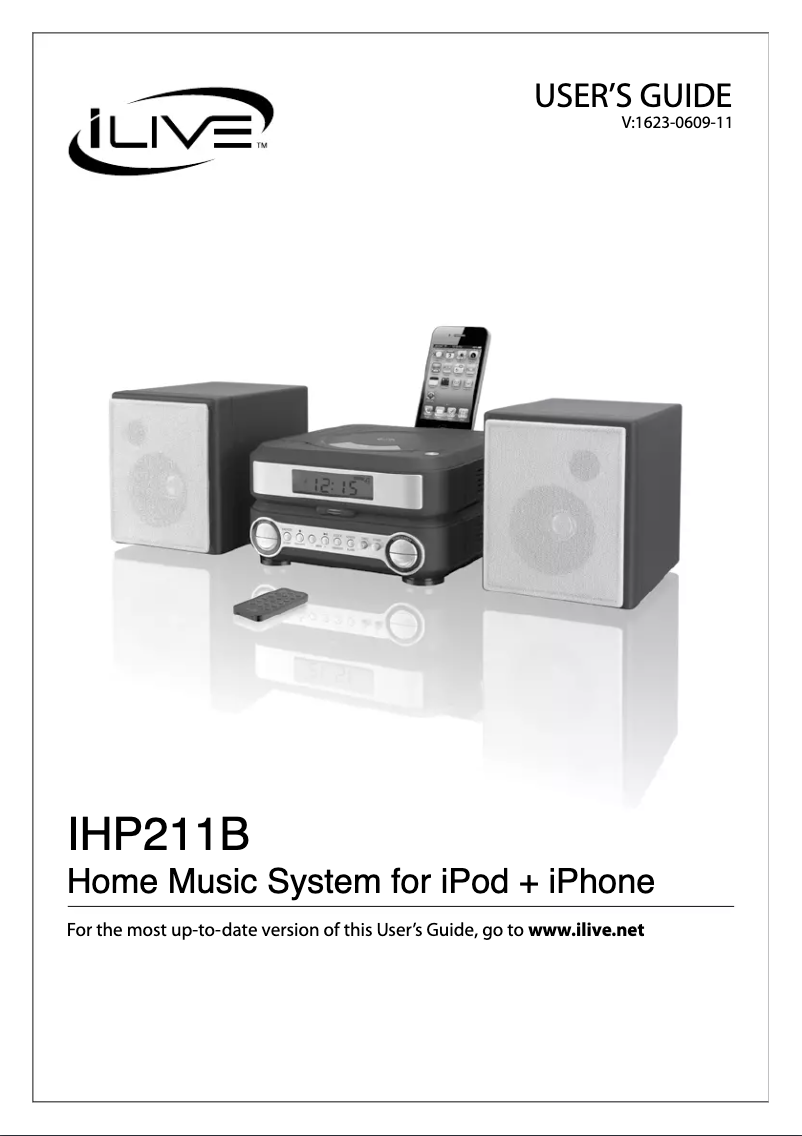Page n°1 - Manuel utilisateur iLive IHP211B