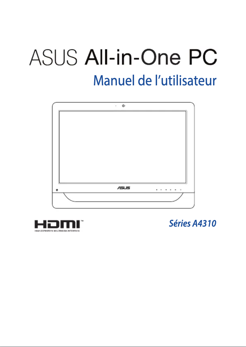 Page 1 de la notice Manuel utilisateur Asus A4310