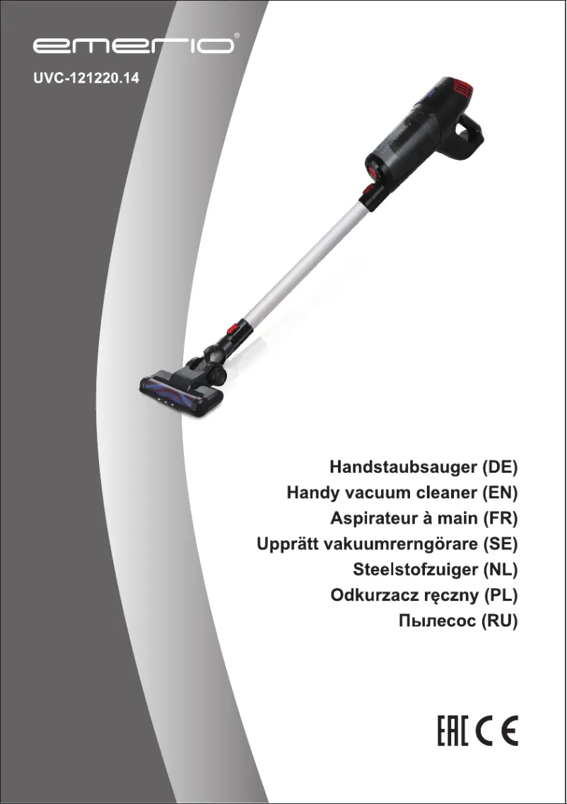 Page 1 of the manual User Manual Emerio UVC-121220.14