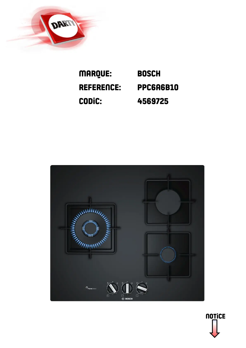 Page 1 de la notice Manuel utilisateur Bosch PPC6A6B10
