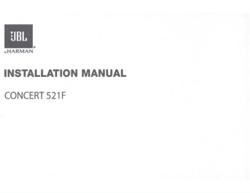 Page 1 de la notice Manuel utilisateur JBL Concert 521F