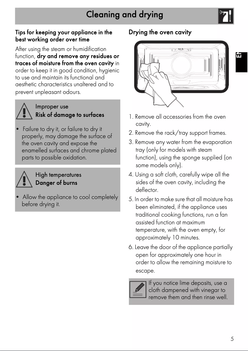 Page 1 de la notice Manuel utilisateur Smeg SFA4303VCPX