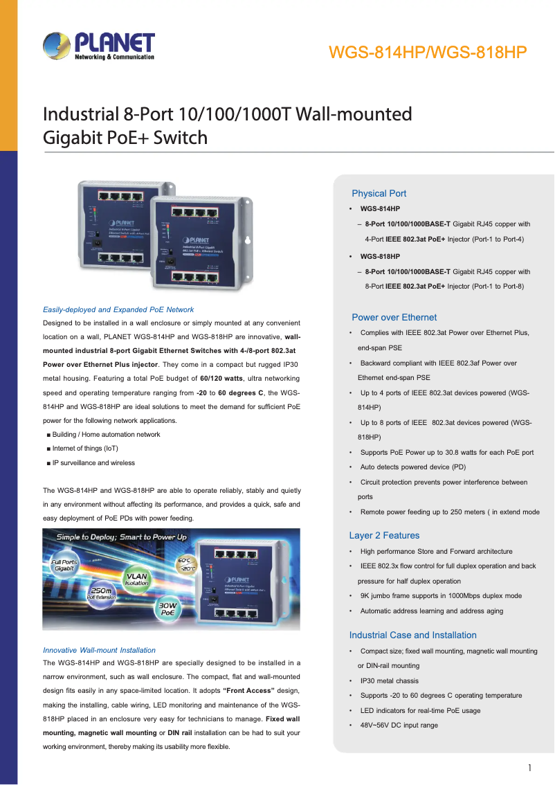 Image de la première page du manuel de l'appareil WGS-818HP