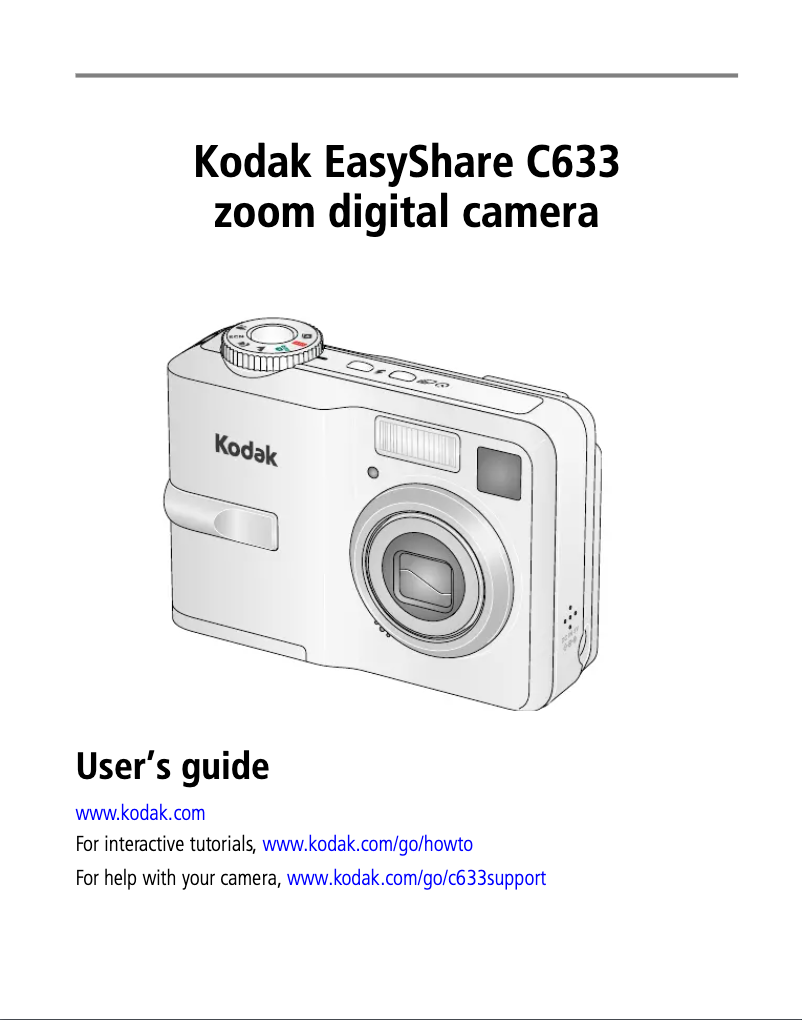 Page 1 de la notice Manuel utilisateur Kodak EasyShare C633