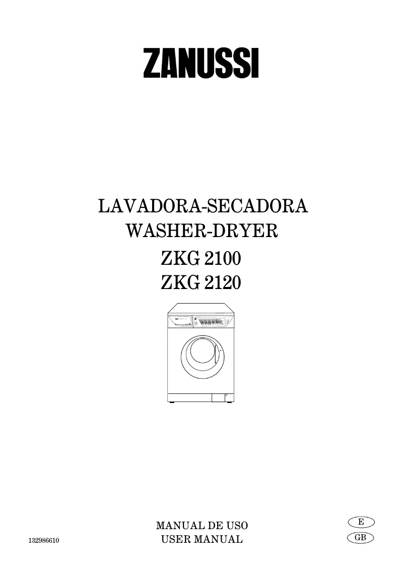 Page 1 de la notice Manuel utilisateur Zanussi ZKG2100