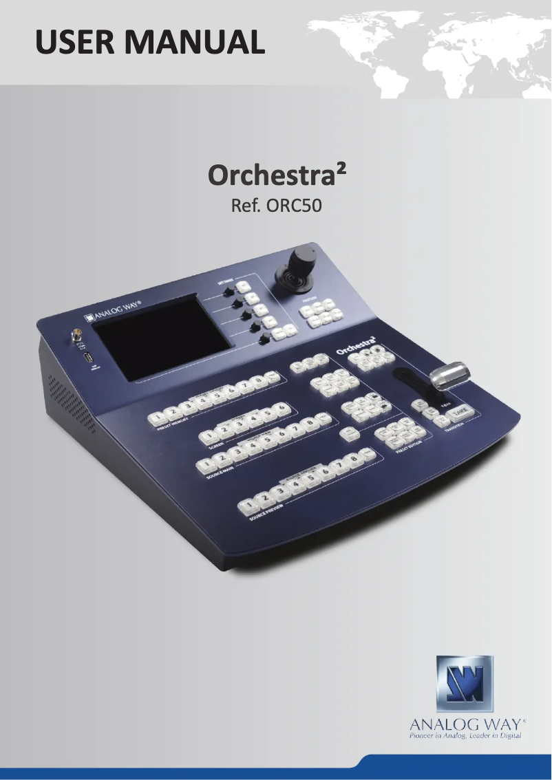 Image de la première page du manuel de l'appareil Orchestra²