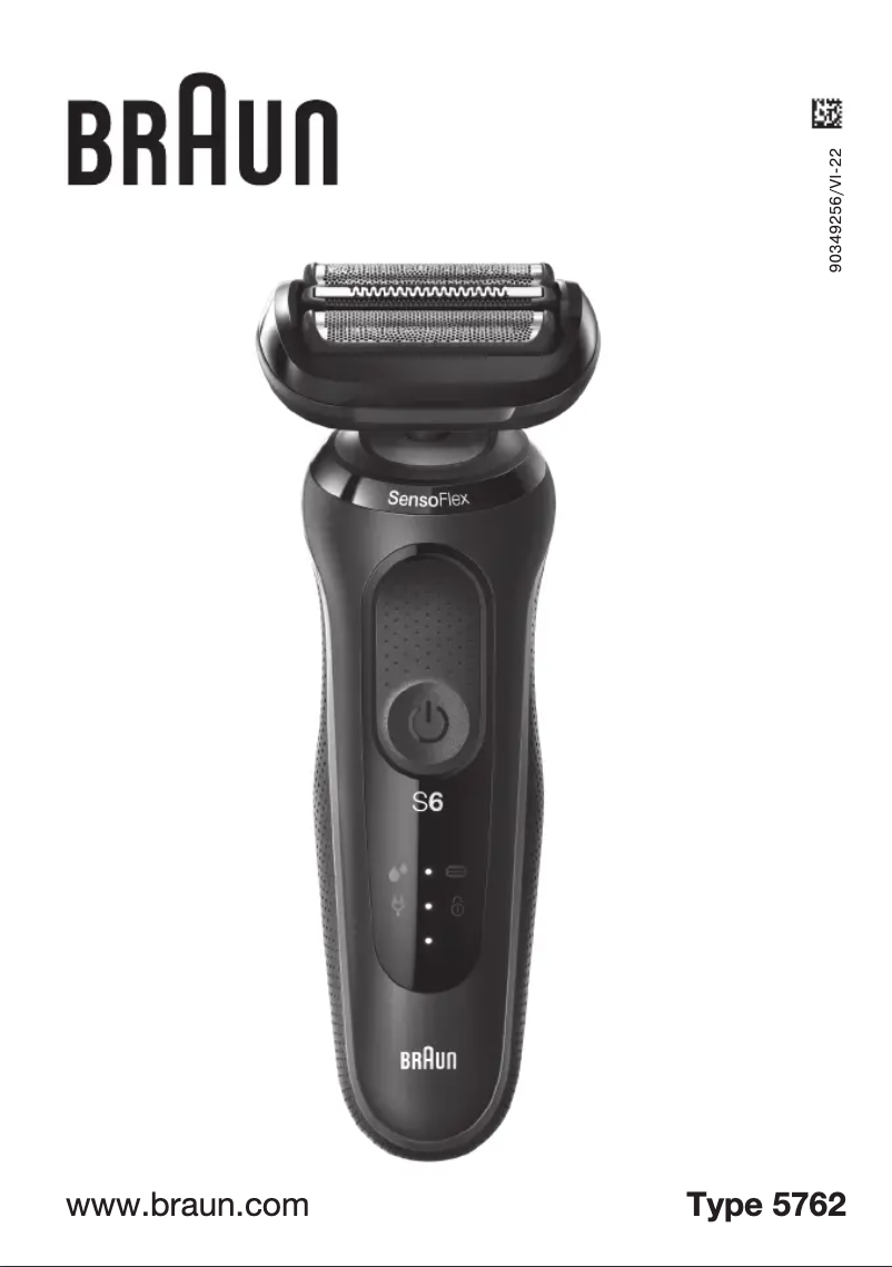 Page 1 de la notice Manuel utilisateur Braun Series 6 60-N1000S